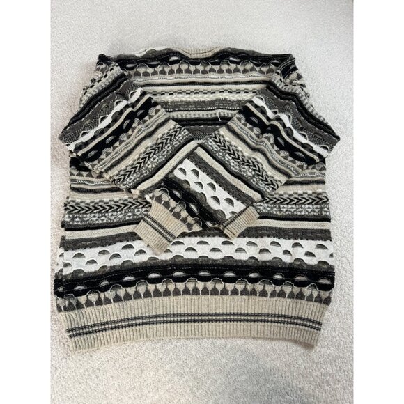 Vintage Coogi Style Textured Florence Tricot Mens Pullover Sweater Crewneck XL - Picture 2 of 5